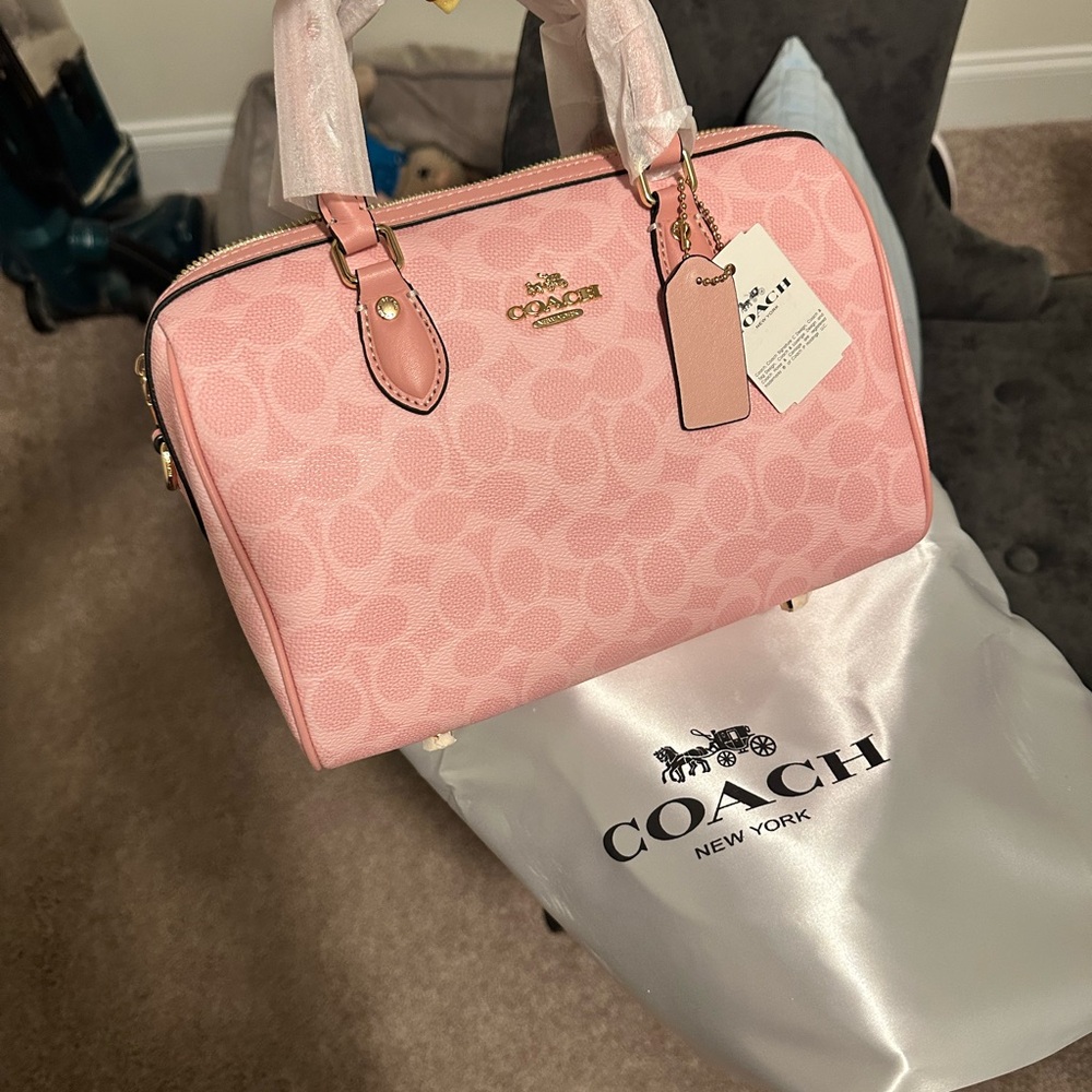 Coach Pink Satchel Bag